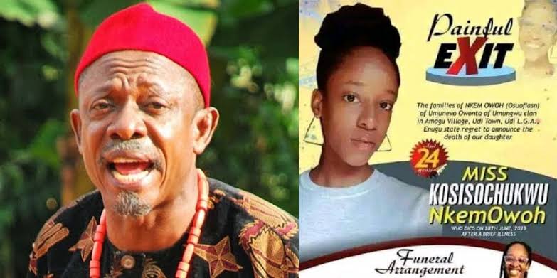 Actor Nkem Owoh Finally Breaks Silence on Daughter’s Demise